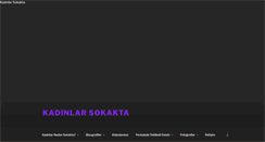 Desktop Screenshot of kadinlarsokakta.org
