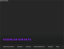 Tablet Screenshot of kadinlarsokakta.org
